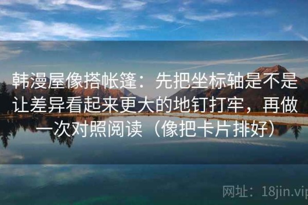 韩漫屋像搭帐篷：先把坐标轴是不是让差异看起来更大的地钉打牢，再做一次对照阅读（像把卡片排好）